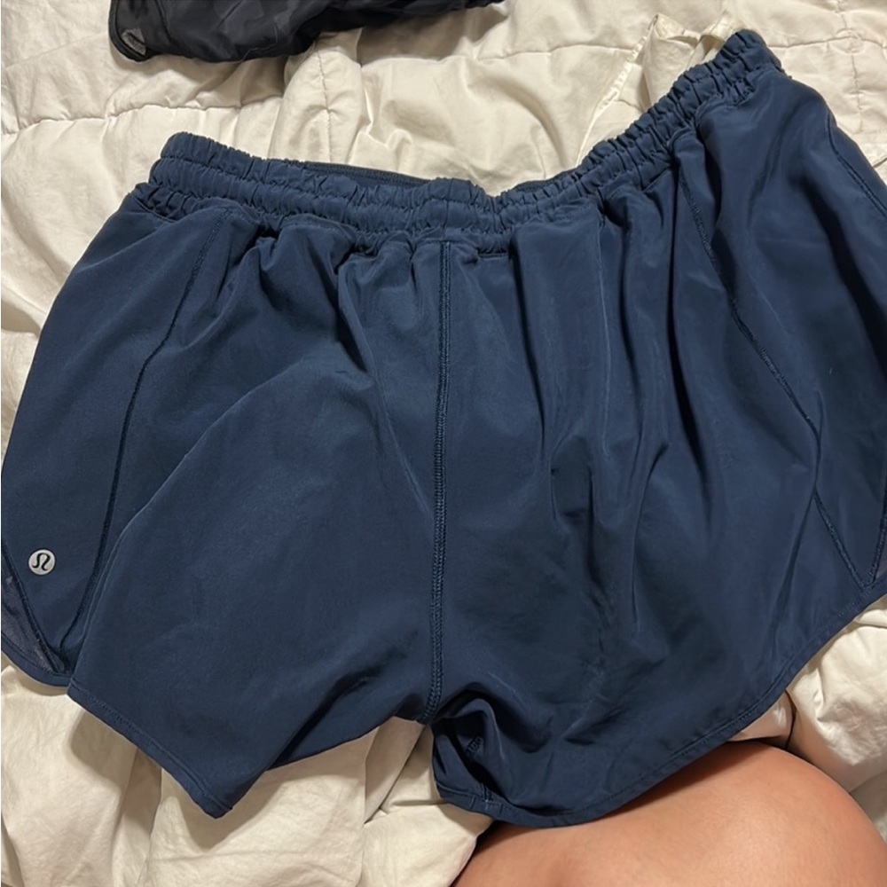 Lululemon hotty hot shorts navy blue